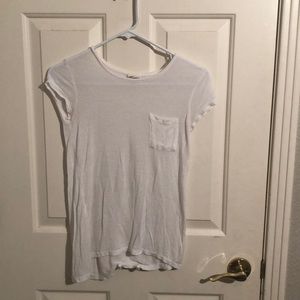 Simple white short sleeve top